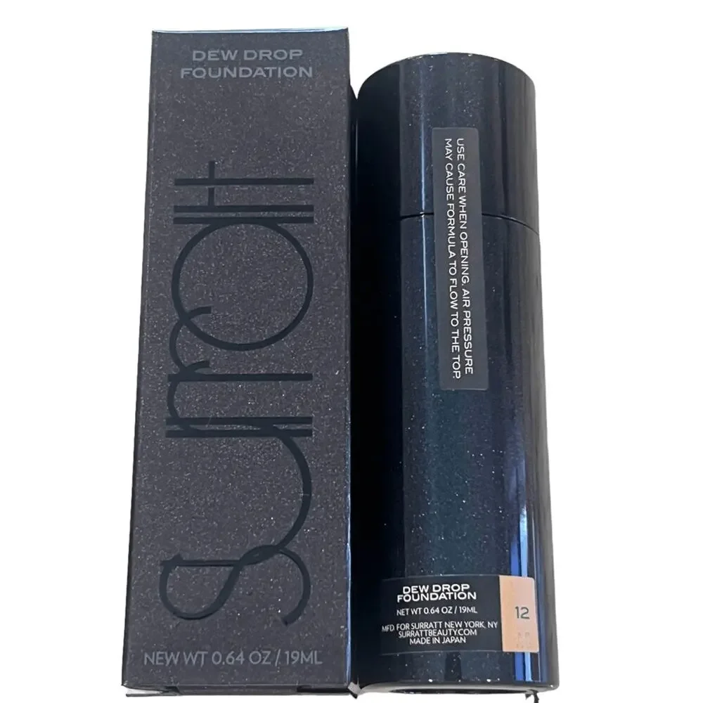 NEW Surratt Beauty Dew Drop Foundation Makeup #12 Honey / Golden Ochre